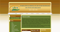 Desktop Screenshot of ijatir.org