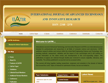 Tablet Screenshot of ijatir.org